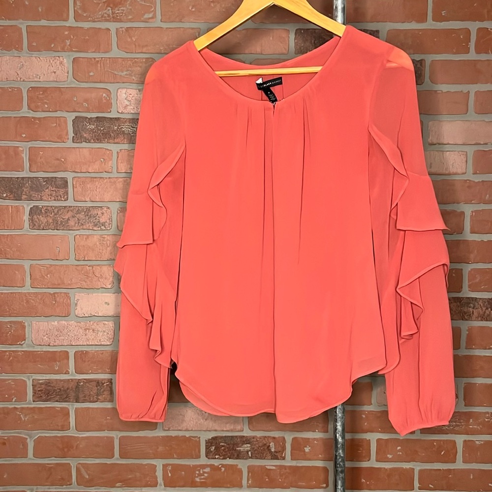 White House Black Market pink blouse